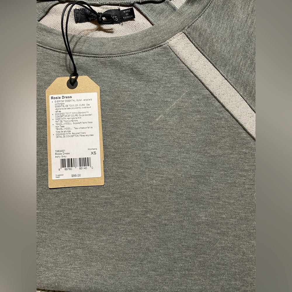 NWT PRANA ROSIE DRESS SIZE XS IN ASHLY GREY - Picture 4 of 11